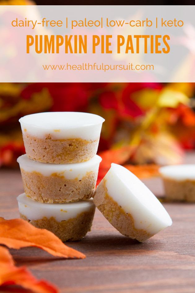 Keto Dairy Free Desserts
 Fat Bomb Pumpkin Pie Patties paleo low carb keto nut