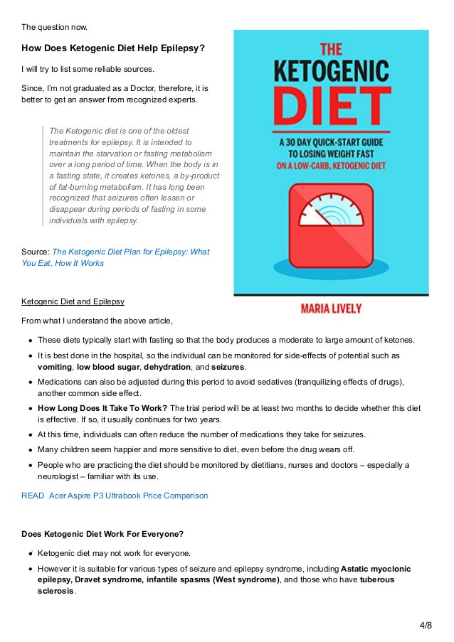 Keto Diet And Epilepsy
 Ketogenic Diet and Epilepsy Treatment Recipes and Diet