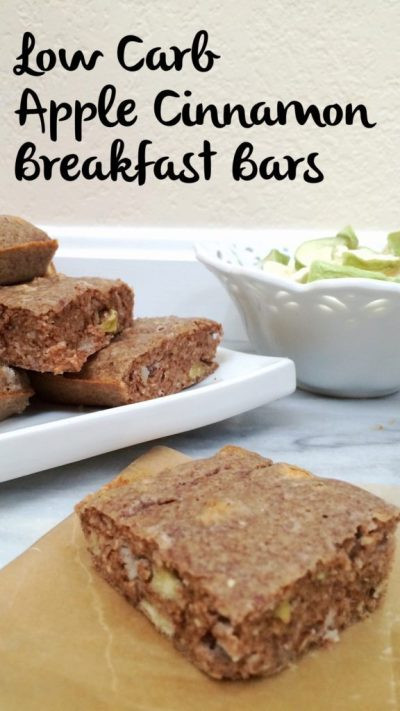 Keto Diet Bars
 Low Carb Apple Cinnamon Breakfast Bars