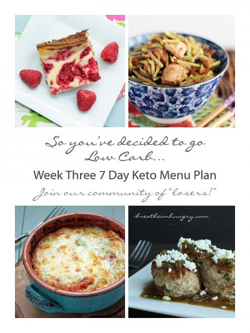 Keto Diet Hungry
 Week Three Keto Low Carb 7 Day Menu Plan