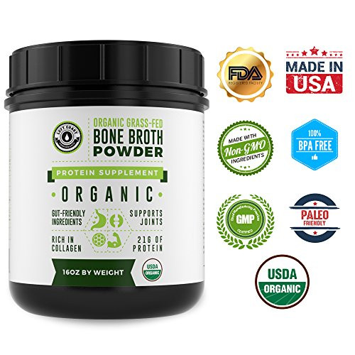 Keto Diet Protein Powder
 Organic Grass Fed Beef Bone Broth Protein Powder 16oz