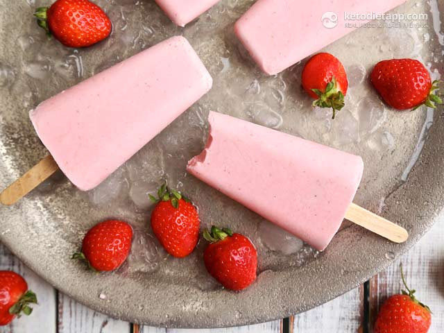 Keto Diet Strawberries
 Strawberry Keto Popsicles