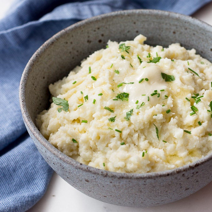 Keto Mashed Potatoes
 Fluffy Low Carb Mashed Cauliflower with Celery Root Keto