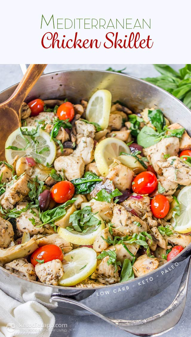 Keto Mediterranean Diet
 Keto Mediterranean Chicken Skillet