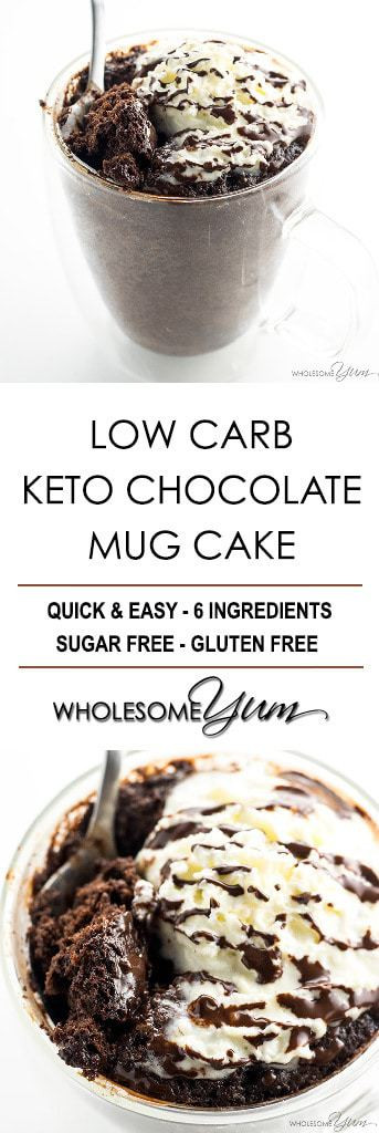 Keto Mug Cake Recipes
 Low Carb Paleo Keto Chocolate Mug Cake Recipe 6 Ingre nts