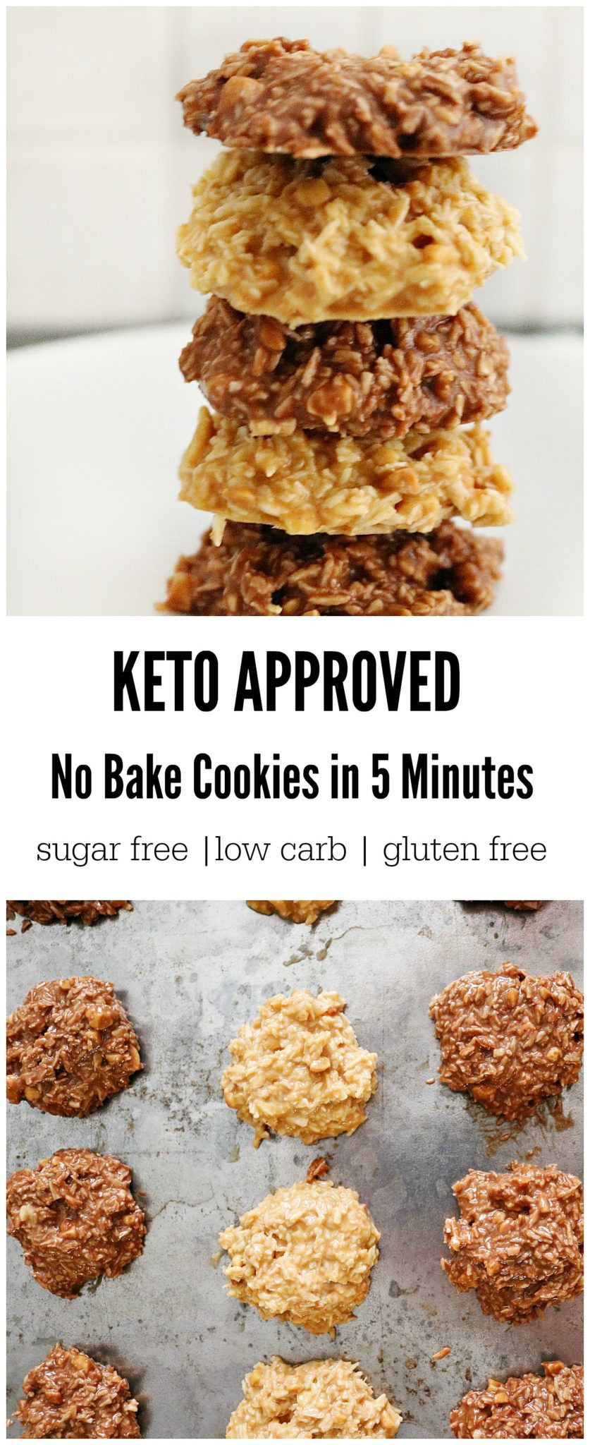 Keto No Bake Cookies
 Keto No Bake Cookies in 5 Minutes 2 ways Chocolate