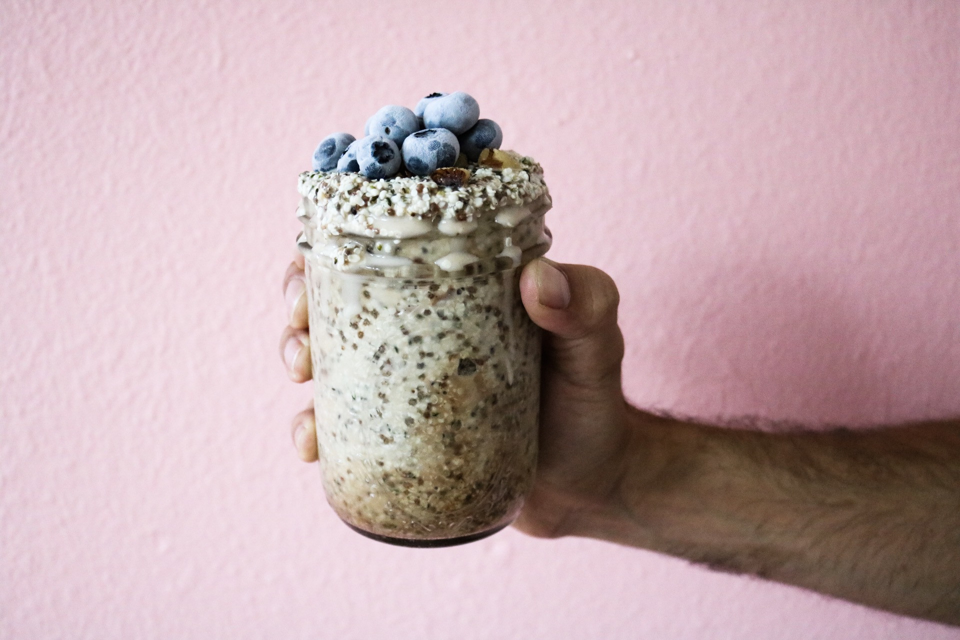 Keto Overnight Oats
 Keto Overnight Oats with Coconut and Blueberries