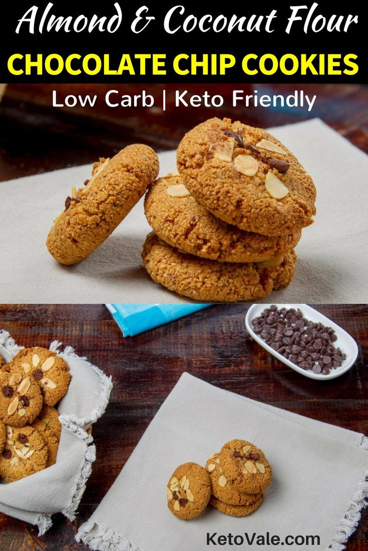 Keto Peanut Butter Cookies Almond Flour
 Almond Coconut Flour Chocolate Chip Cookies Low Carb