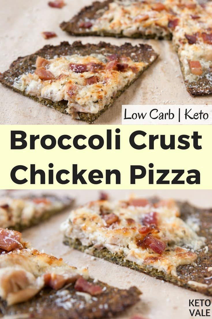 Keto Pizza Chicken Crust
 Keto Broccoli Crust Chicken Pizza Low Carb Gluten Free