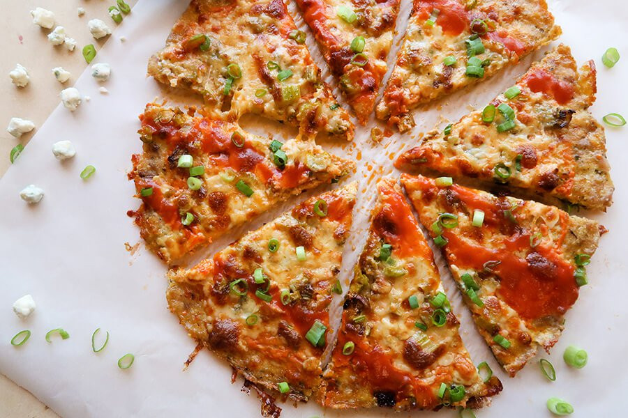 Keto Pizza Chicken Crust
 Buffalo Chicken Crust Pizza