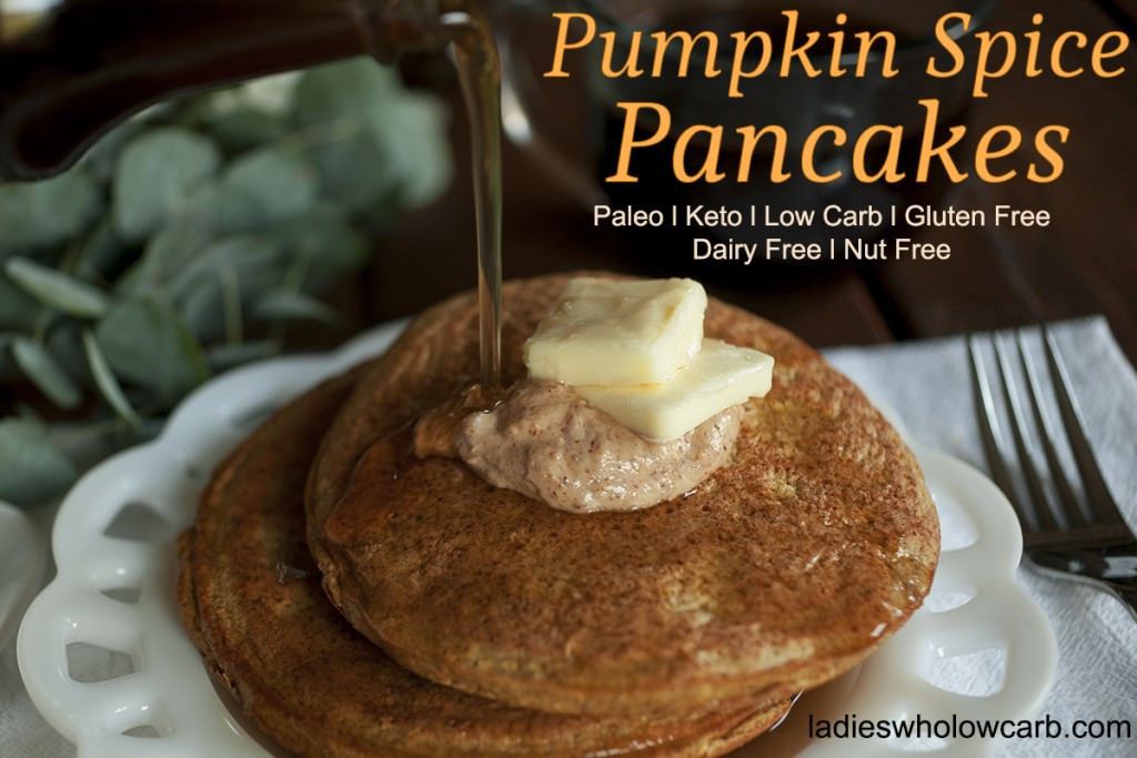 Keto Pumpkin Pancakes
 Pumpkin Spice Pancakes – Paleo Keto Low Carb Dairy Free
