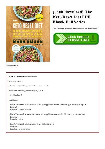 Keto Reset Diet Pdf
 [PDF] Download The Keto Reset Diet Reboot Your Metabolism