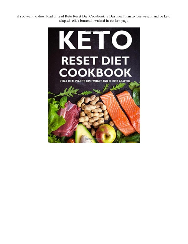 Keto Reset Diet Pdf
 Keto Adapted Losing Weight – Blog Dandk