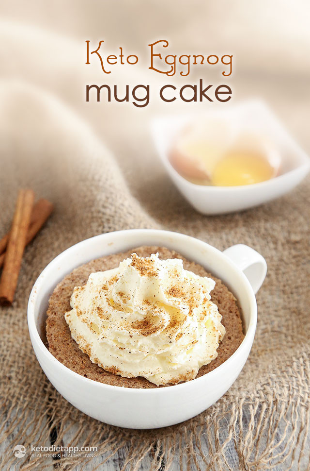 Keto Snickerdoodle Mug Cake
 Keto Eggnog Mug Cake