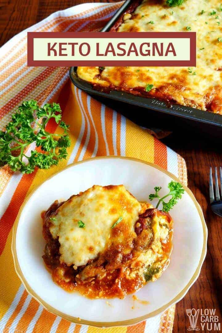 Keto Vegetarian Lasagna Keto Lasagna with Meatza Layers