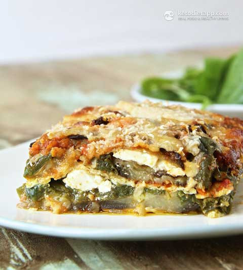 Keto Vegetarian Lasagna Ve arian Keto Lasagna