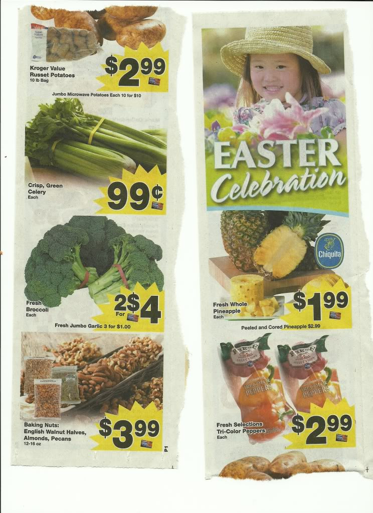 Kroger Easter Dinner
 Mid Atlantic Kroger Ad Week 3 28 Kroger Coupons
