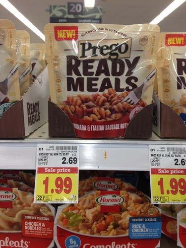 Kroger Easter Dinner
 KROGER Prego Ready Meals ONLY $1 24 reg $2 69