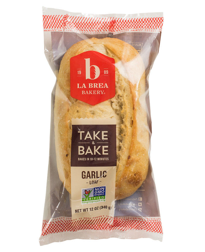 La Brea Bakery Gluten Free Bread
 Take & Bake Garlic Loaf