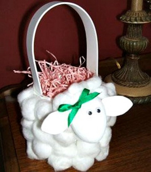 Lamb Easter Basket
 30 Cute Cotton Ball Craft Ideas