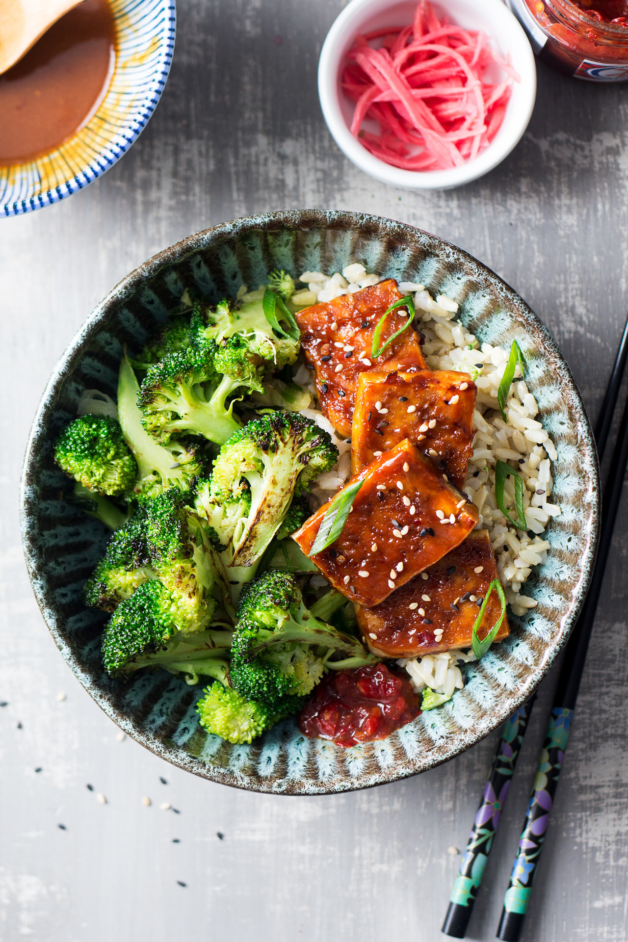 Lazy Vegan Recipes
 Tofu dengaku bowl Lazy Cat Kitchen