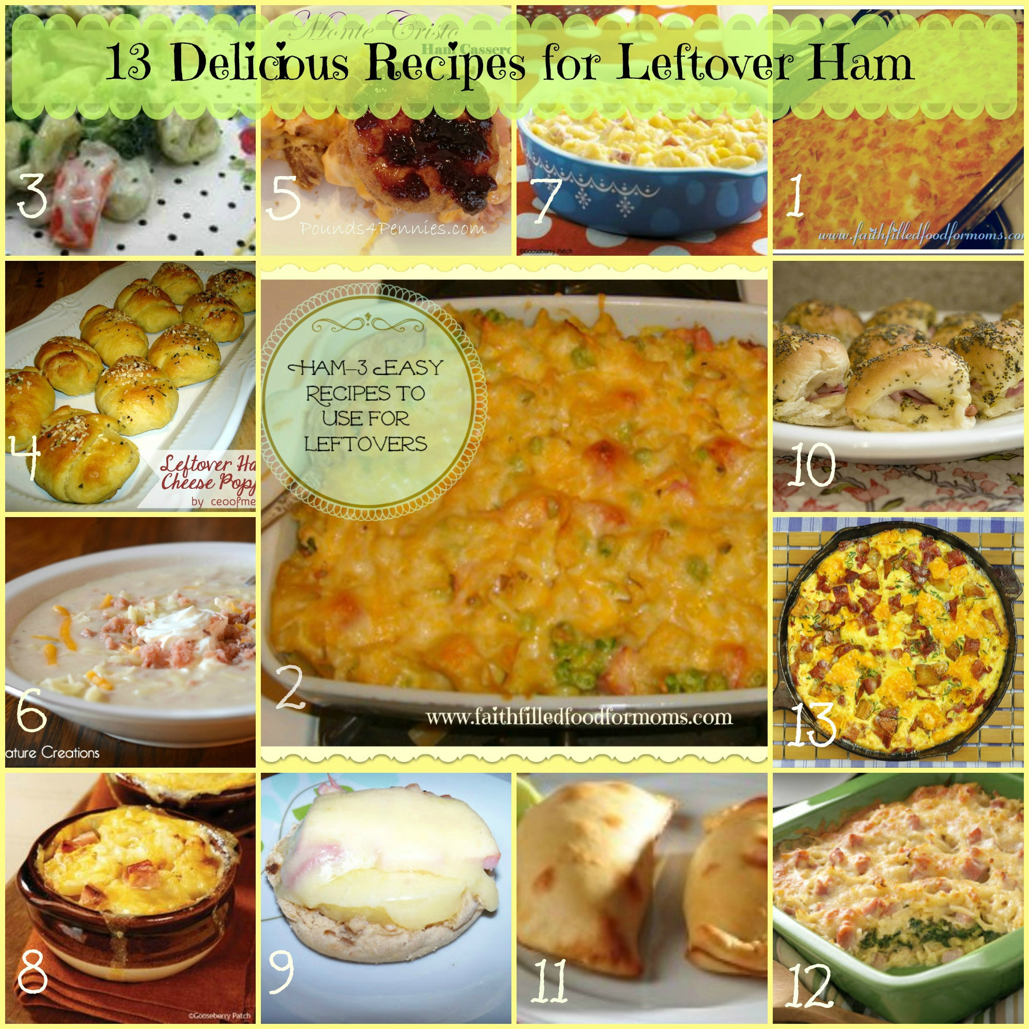Leftover Easter Ham Recipes
 13 Delicious Recipes For Leftover Ham • Faith Filled Food