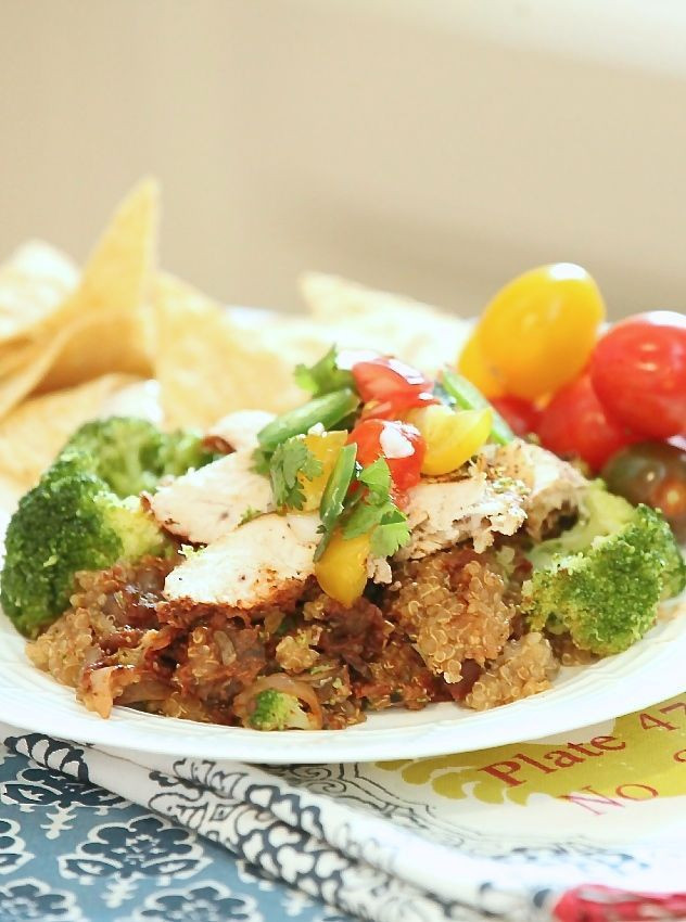 Low Calorie Baked Chicken
 Check out Slow Cooker Chicken Enchilada Quinoa Bake Low
