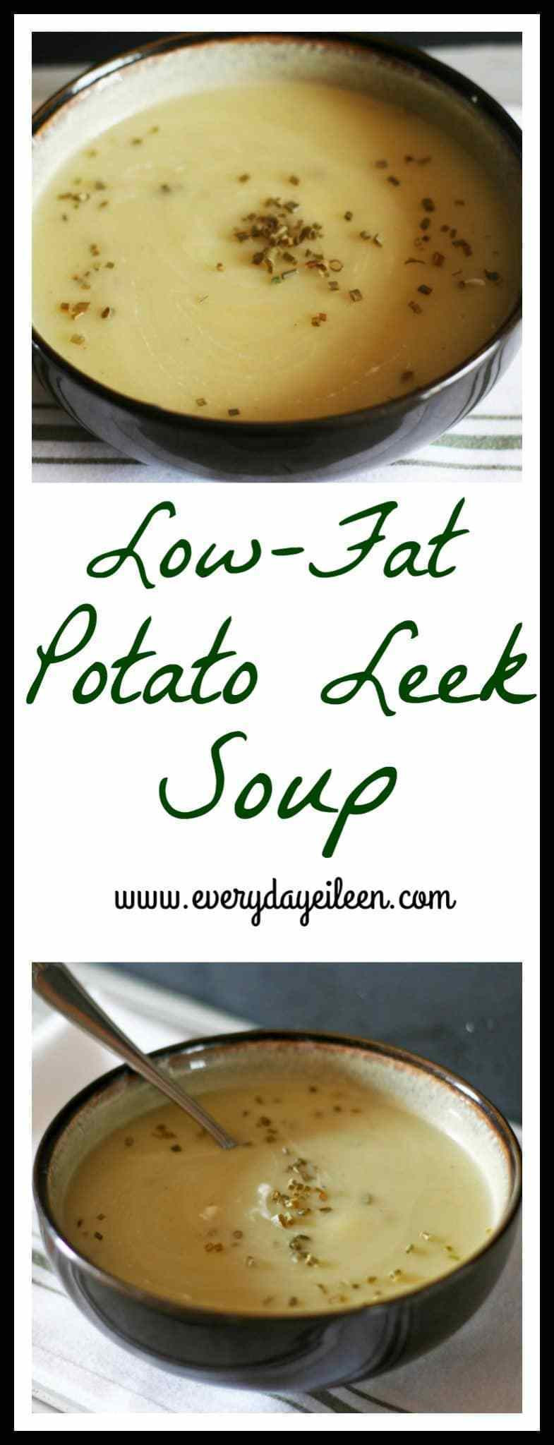 Low Calorie Baked Potato Soup
 Low fat Potato Leek Soup Everyday Eileen