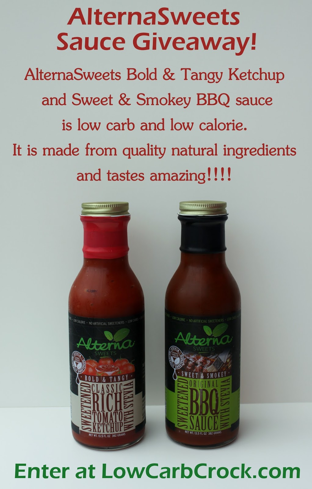 Low Calorie Bbq Sauce Recipe
 Enter My AlternaSweets Giveaway Low Carb Ketchup and