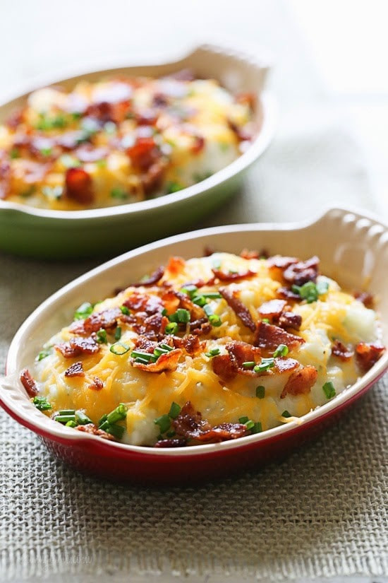 Low Calorie Cauliflower Recipes
 Loaded Cauliflower "Mash" Bake