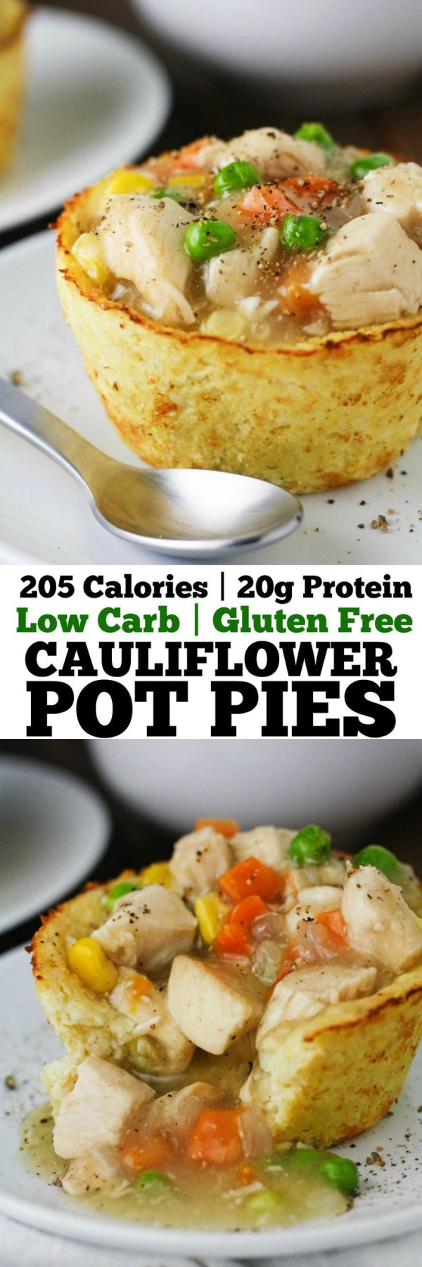 Low Calorie Chicken Pot Pie
 These Low Carb Cauliflower Pot Pies have all the flavors