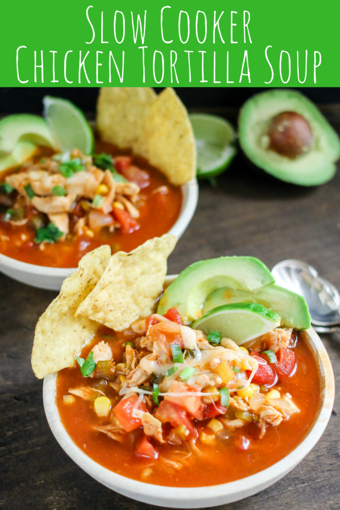 Low Calorie Chicken Tortilla Soup
 Chicken Tortilla Soup Crock Pot • Domestic Superhero