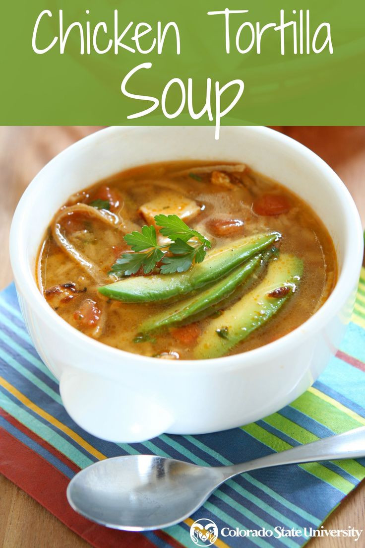 Low Calorie Chicken Tortilla Soup
 Try this low calorie high protein chicken tortilla soup