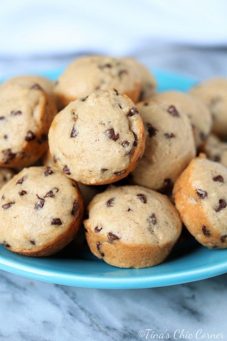 Low Calorie Chocolate Chip Muffins
 Low Calorie Mini Chocolate Chip Muffins – Tina s Chic Corner