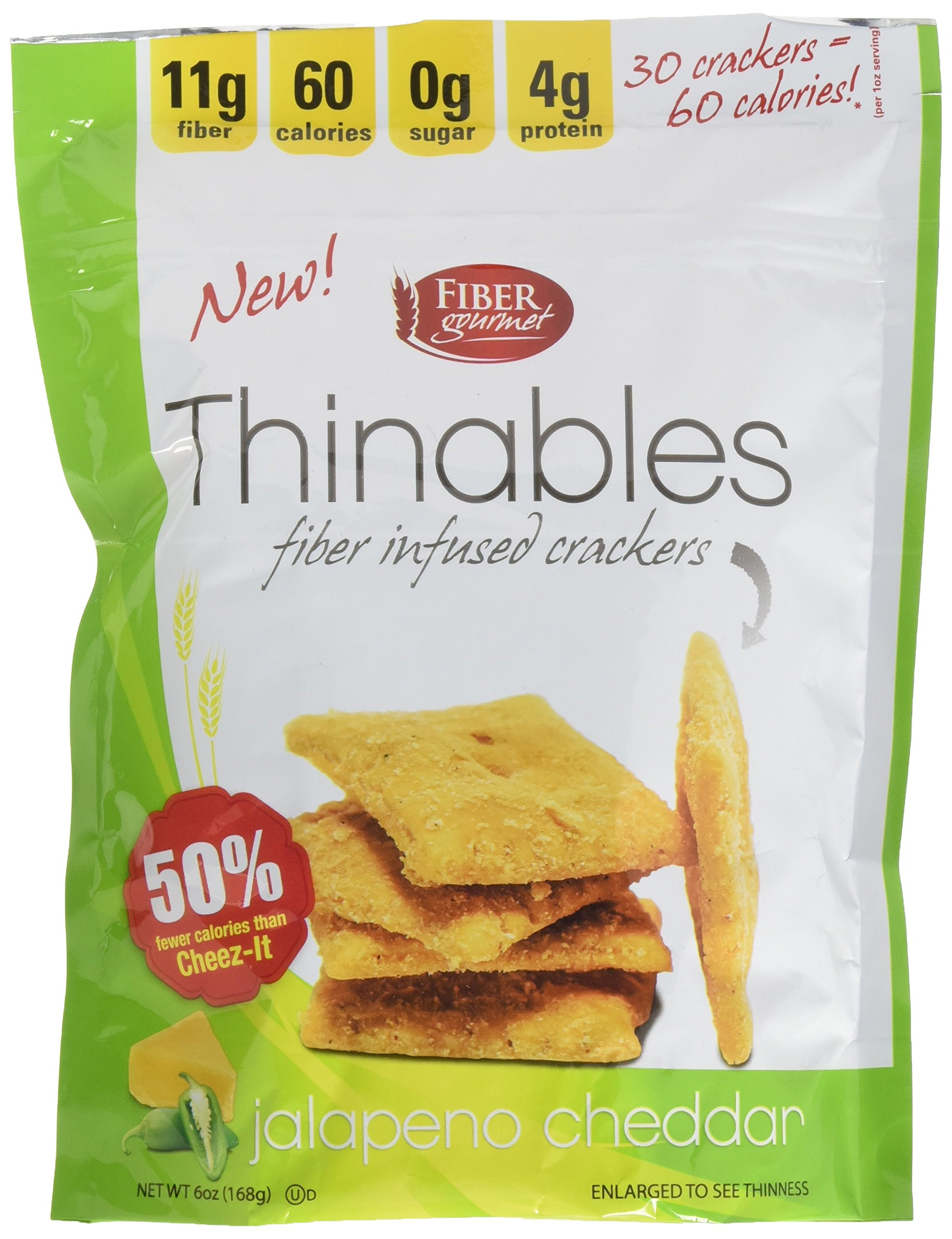 Low Calorie Crackers
 Amazon FiberGourmet Cinnamon Thinables 6 Snack 1oz