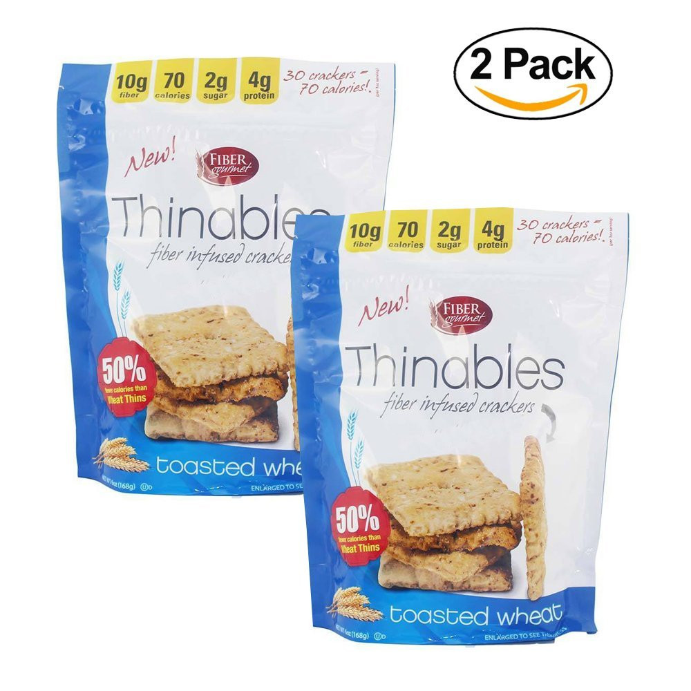 Low Calorie Crackers
 Amazon Thinables Low Calorie Crackers 6 pack Sharp