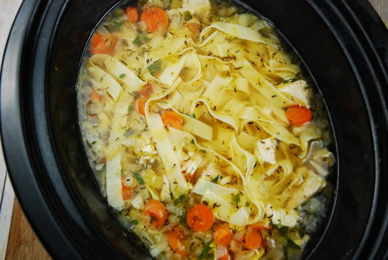 Low Calorie Crock Pot Chicken Breast Recipes
 Crock Pot Chicken Noodle Soup Recipe 4 Points LaaLoosh