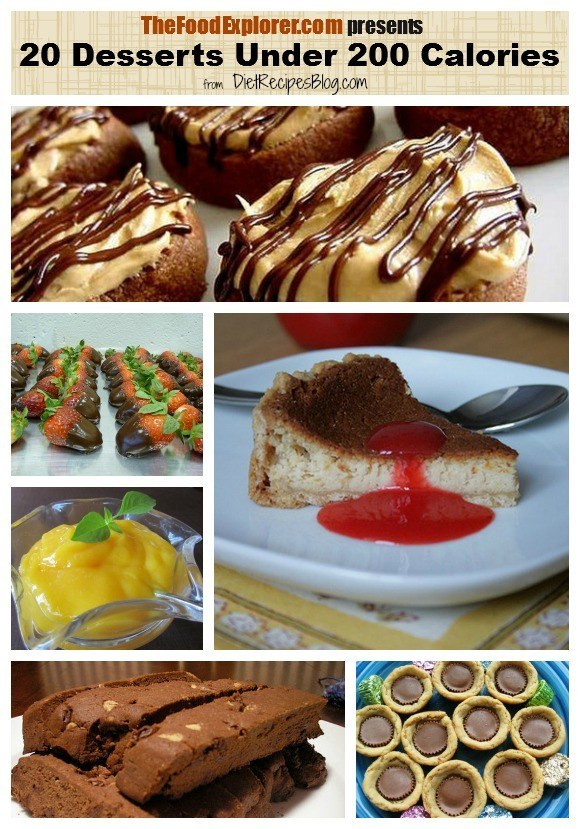 Low Calorie Desserts Under 100 Calories
 20 Desserts Under 200 Calories – The Food Explorer