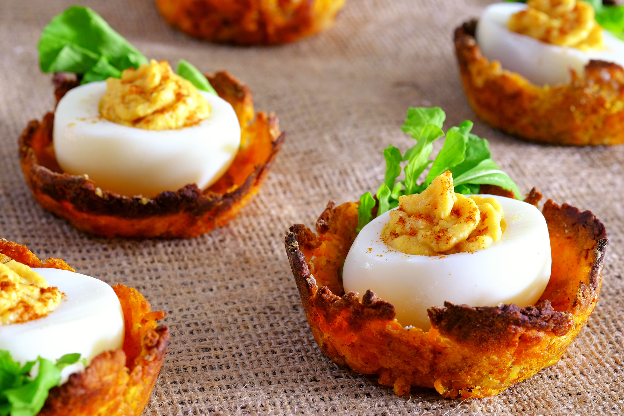 Low Calorie Deviled Eggs
 Low Fat Deviled Eggs on Sweet Potato Nests MyNutriCounter