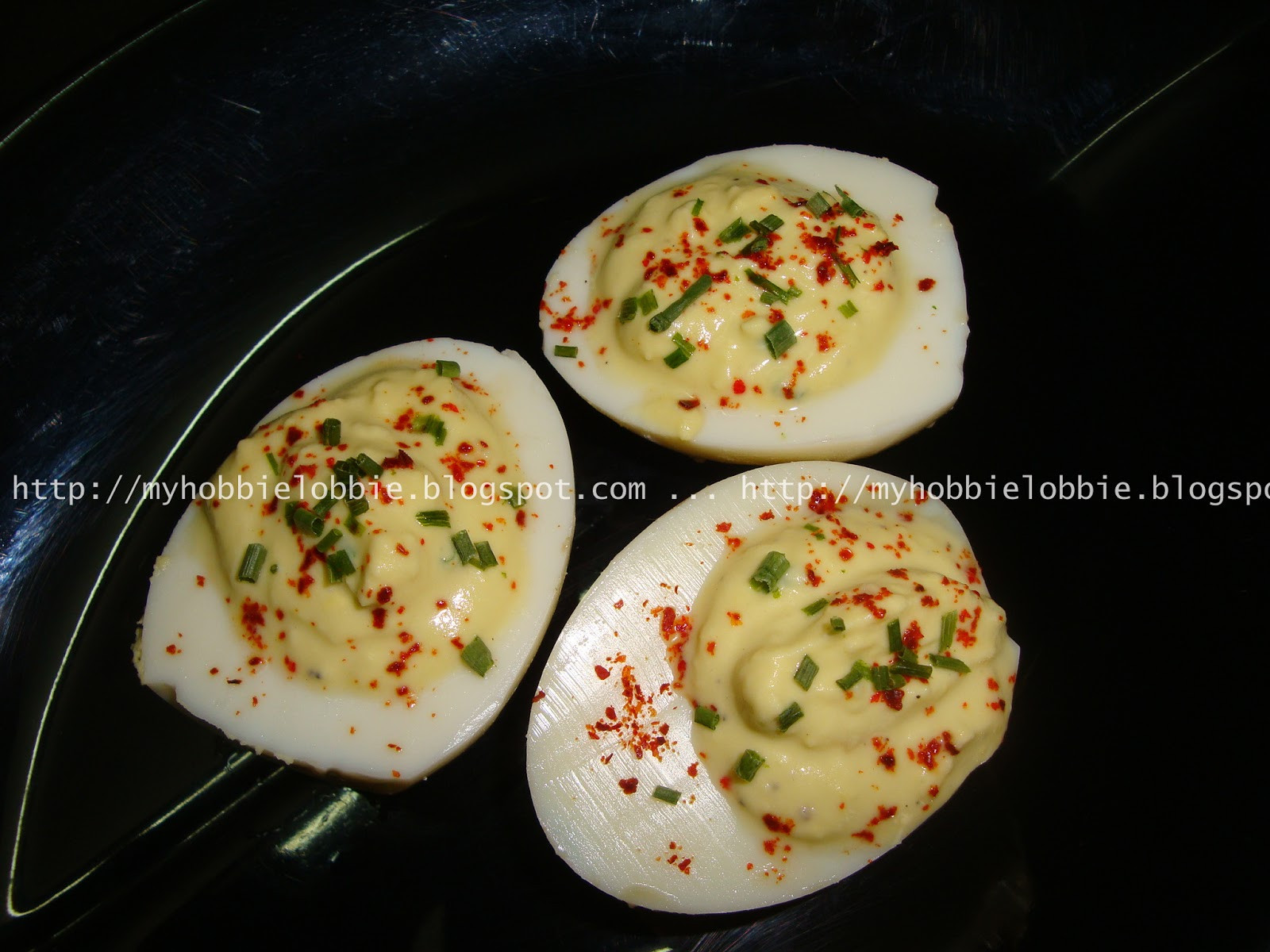 Low Calorie Deviled Eggs
 The Aspiring Home Cook December 2011