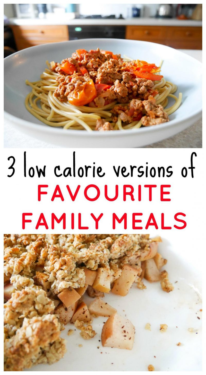 Low Calorie Dinners For Family
 3 low calorie versions of favourite family meals Slummy