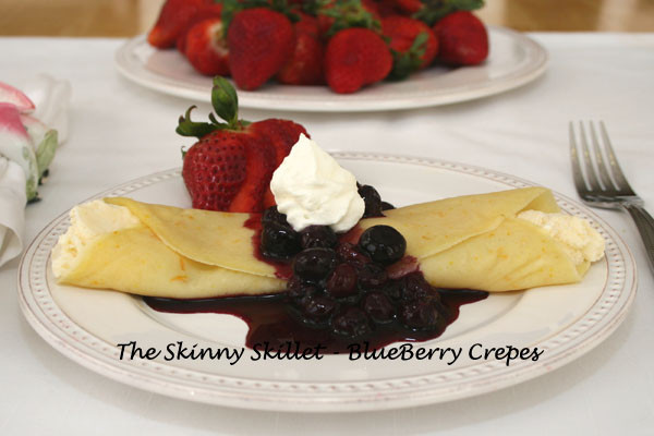 Low Calorie Frozen Desserts
 Blueberry Crepes – Low Calorie Dessert