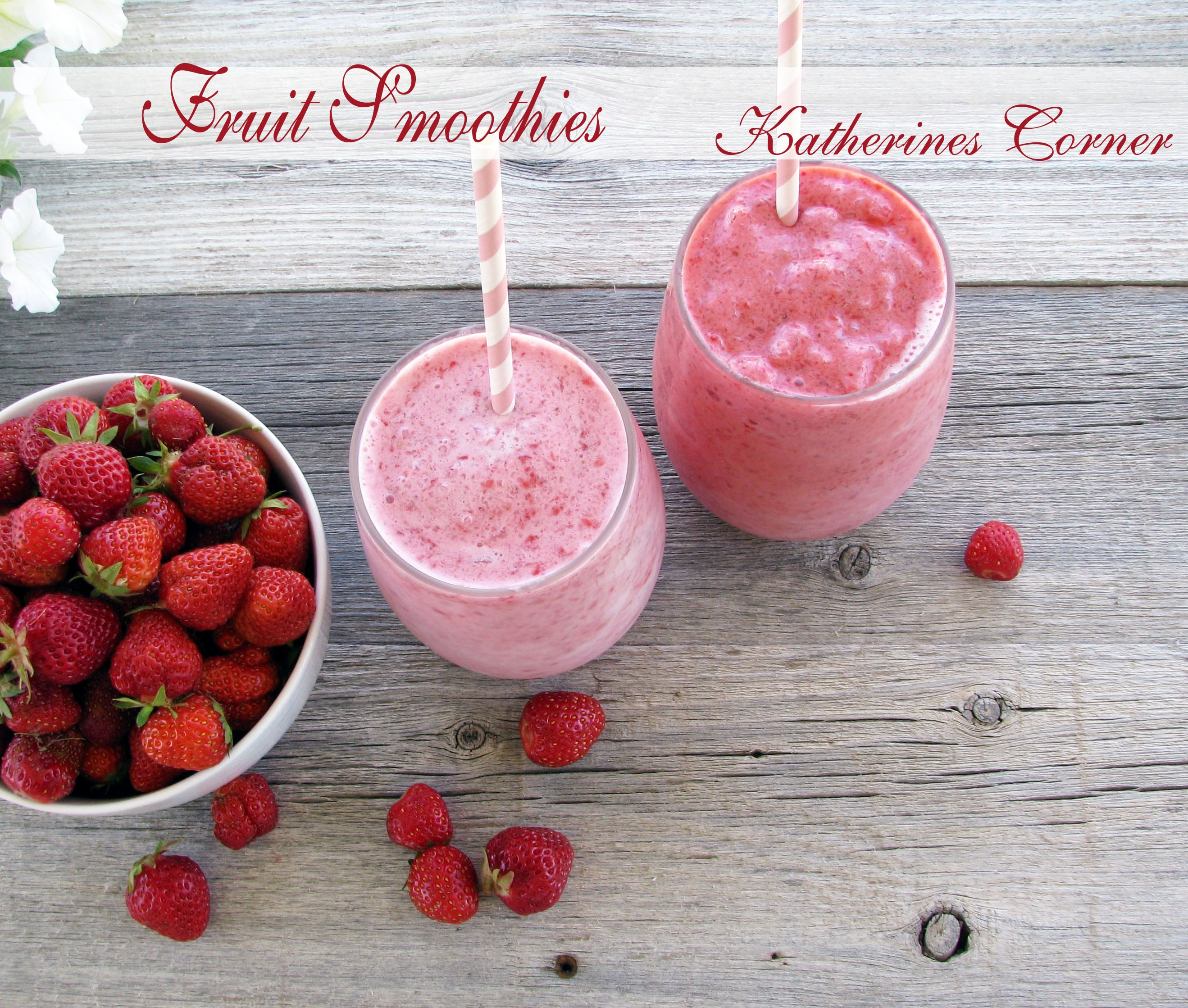 Low Calorie Fruit Smoothie Recipes
 Low Fat Fruit Smoothies Katherines Corner