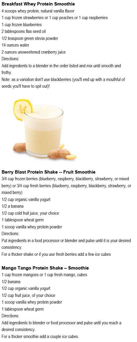 Low Calorie High Protein Smoothies Recipes
 Low calorie whey protein smoothie recipes