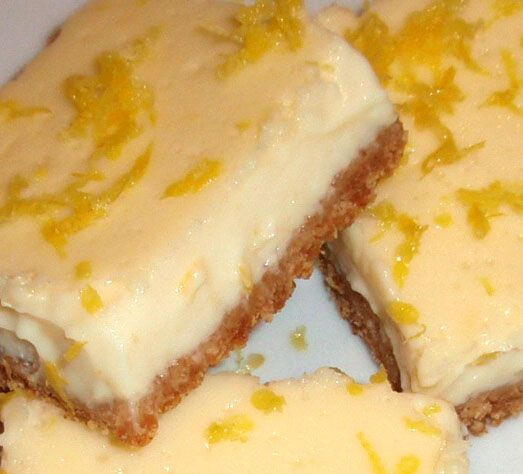 Low Calorie Lemon Desserts
 low cal lemon cheesecake bars Desserts