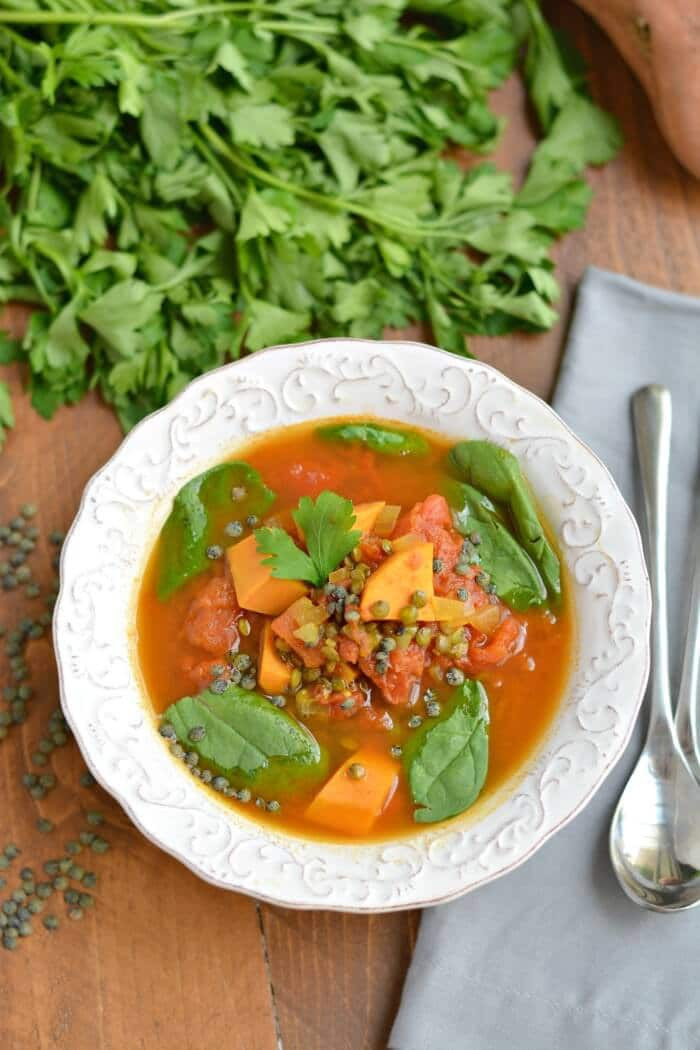 Low Calorie Lentil Recipes
 Lentil Sweet Potato Soup GF Low Cal Vegan Skinny