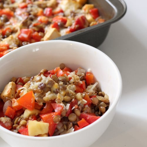 Low Calorie Lentil Recipes
 Lentil and Red Pepper Bake Recipe