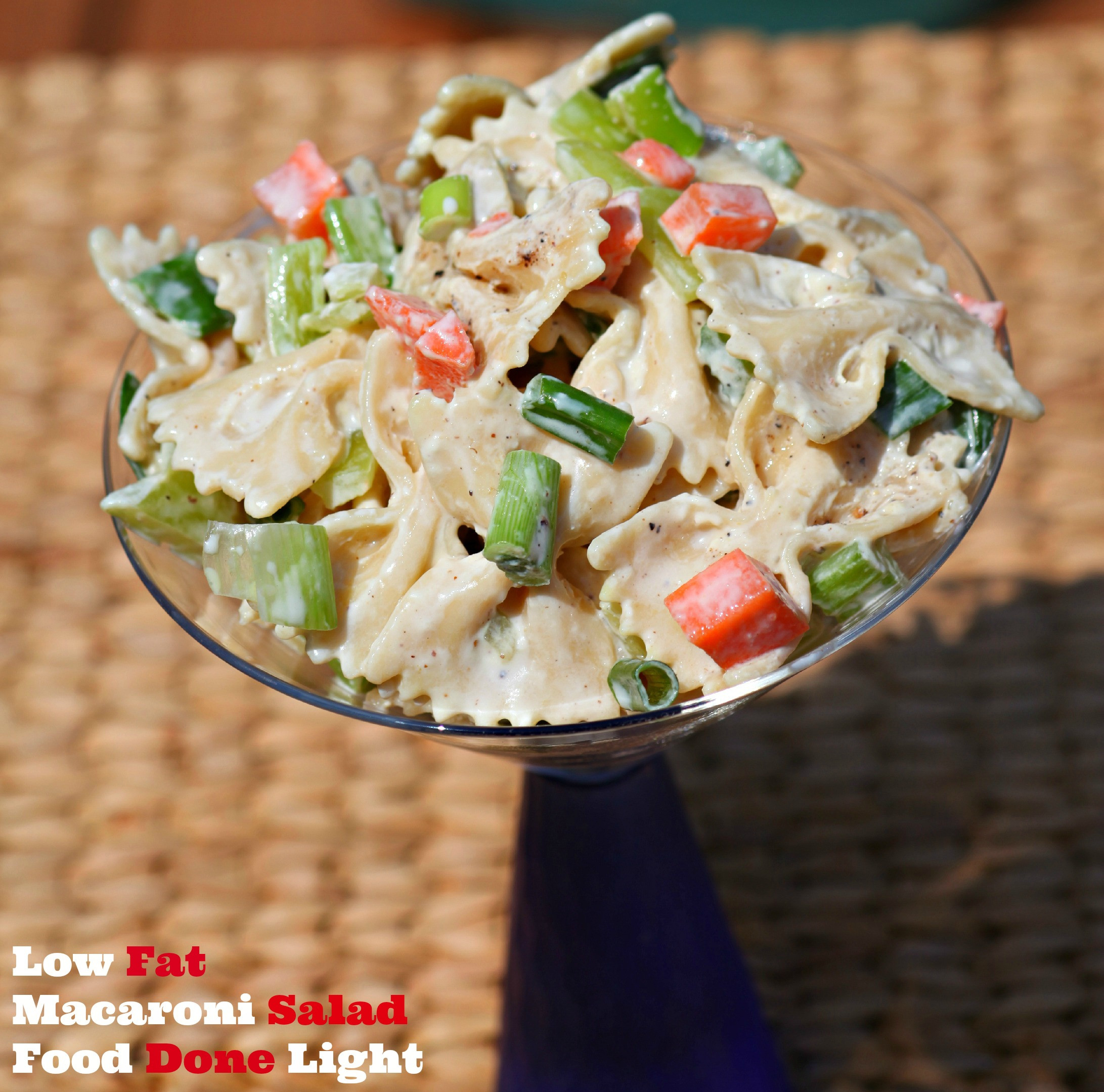 Low Calorie Macaroni Salad Low Fat Macaroni Salad