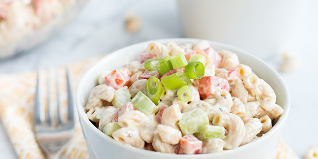 Low Calorie Macaroni Salad Recipe Low Fat Skinny Macaroni Salad