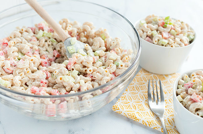 Low Calorie Macaroni Salad Recipe Low Fat Skinny Macaroni Salad